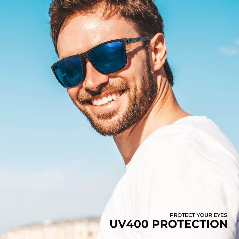 Men's Polarized Sunglasses Lightweight Uv Protection Driving - Temu