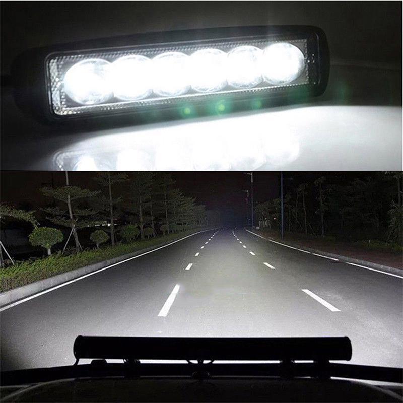 18W12V 6 LED Luz De Trabajo LED Para Coche DRL Spotlight - Temu