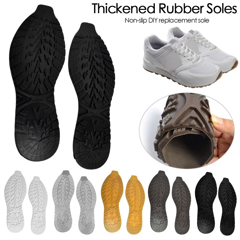  Suela antideslizante, 1 par de suelas de goma para reparación  de zapatos, tacones de goma resistentes al desgaste, suelas antideslizantes  (negro) : Ropa, Zapatos y Joyería
