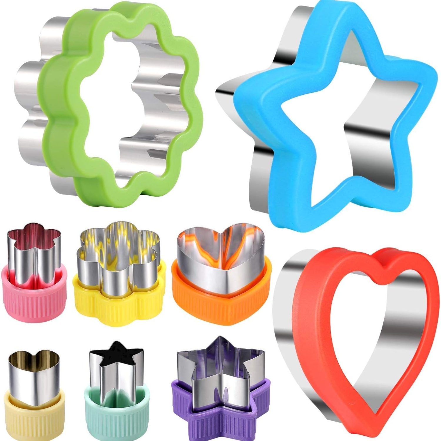 Stainless Steel Cutter Shapes Set, 9PCS Different Sizes Cookie