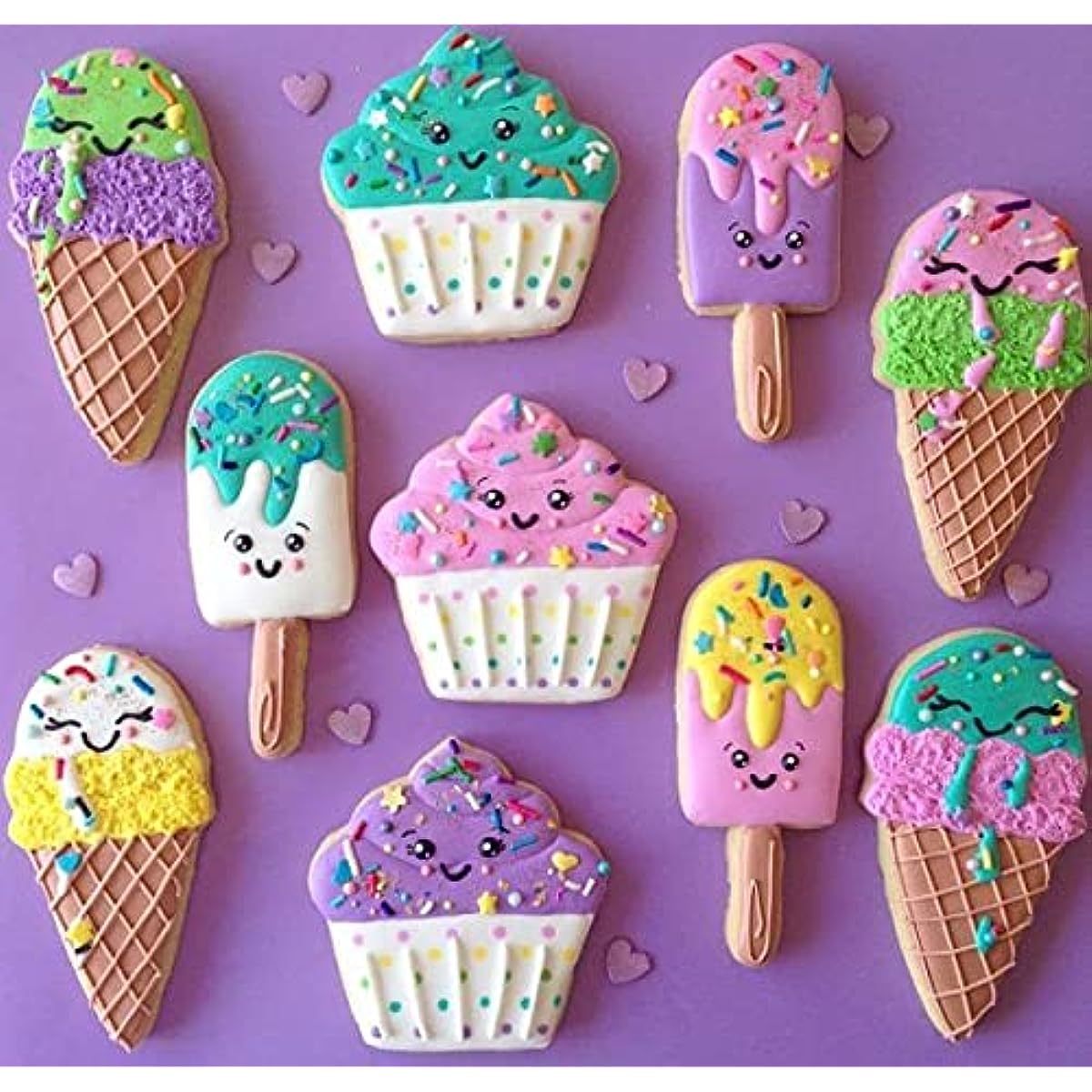 Ice Cream Shaped Cookie Cutters, Summer Ice Cream Cone Cookie Cake Mold  Bakery Supplies, Stainless Steel Metal Molds Cutters For Making Biscuits -  Temu