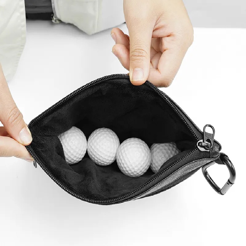 Golf Ball Pouch Tee Holder Belt Waist Bag Golf Ball Bag - Temu