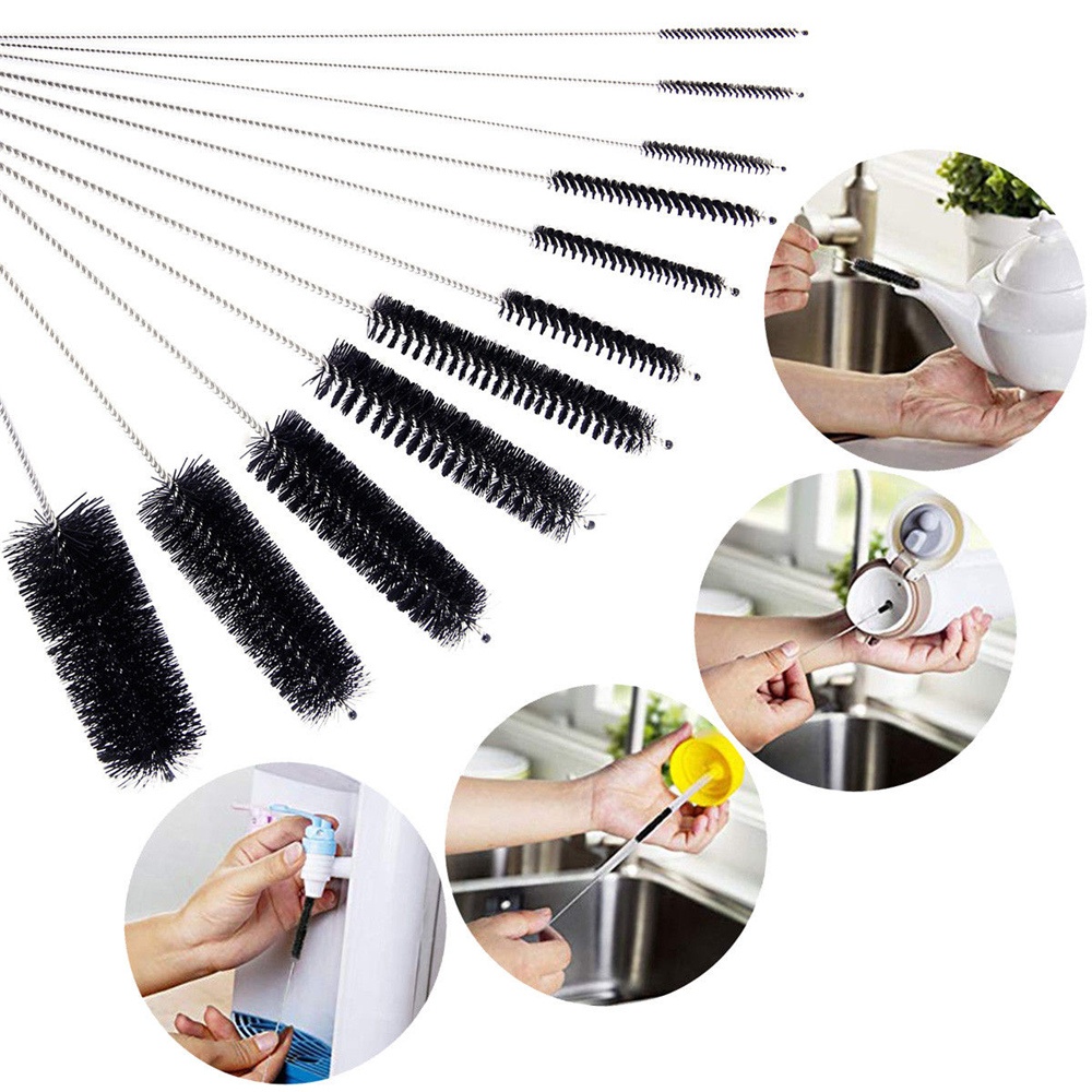 45cm Portable Pipe Dredging Strip Hair Brush Cleaner Foldable Sink Drain  Cleaner Sticks Clog Remover Kitchen Cleaning Tool