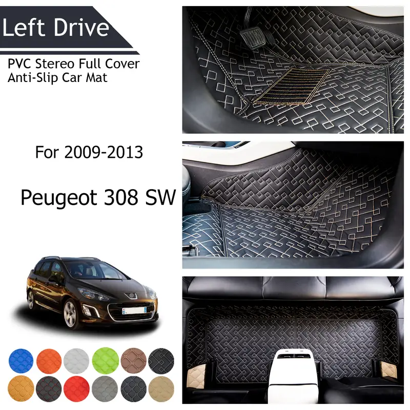 Tegart【lhd】 Adapta Peugeot 308 Sw 2009 2013 Alfombrilla - Temu