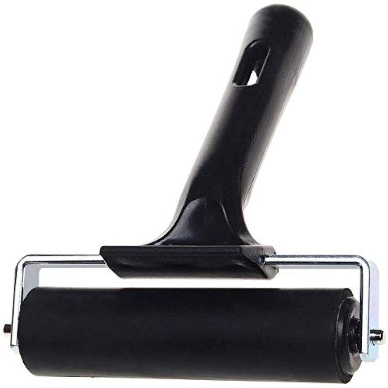 8-Inch and 4-Inch Professional Hard Rubber Brayer Roller for Printing Inks  Lino Brayer Oil Painting Art materials Art Supplies