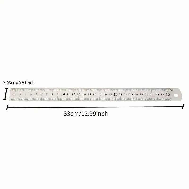 Plastic Transparent Ruler Double sided Printing Inch - Temu