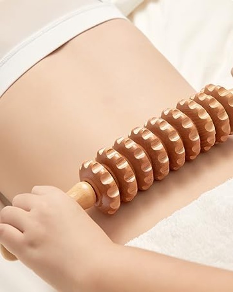 1 PC Wood Massage Roller, Wooden Therapy Cellulite Massage Tools, Wood  Manual Back Massager Roller Rope for Leg Back Pain Relief - AliExpress