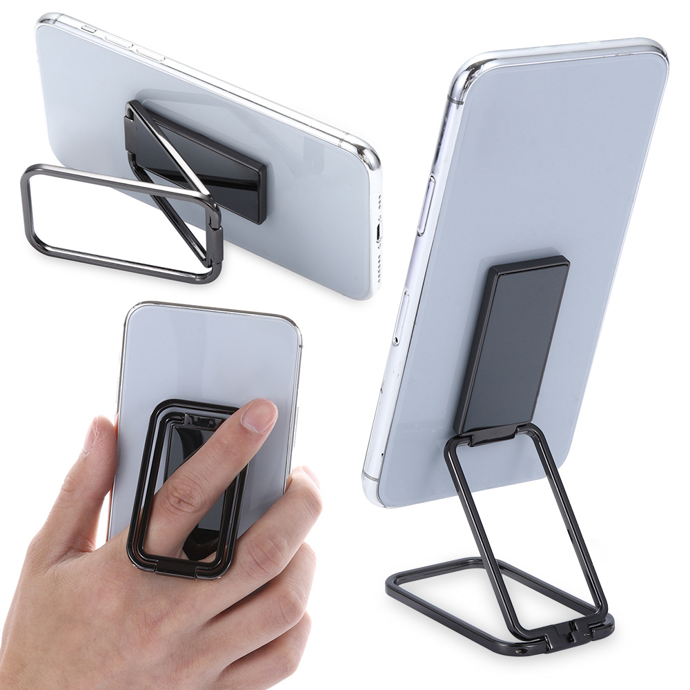 

360 Rotation Foldable Stand Back Ultra Thin Phone Ring Holder Multi Angle Portable For Desk Metal Finger Kickstand