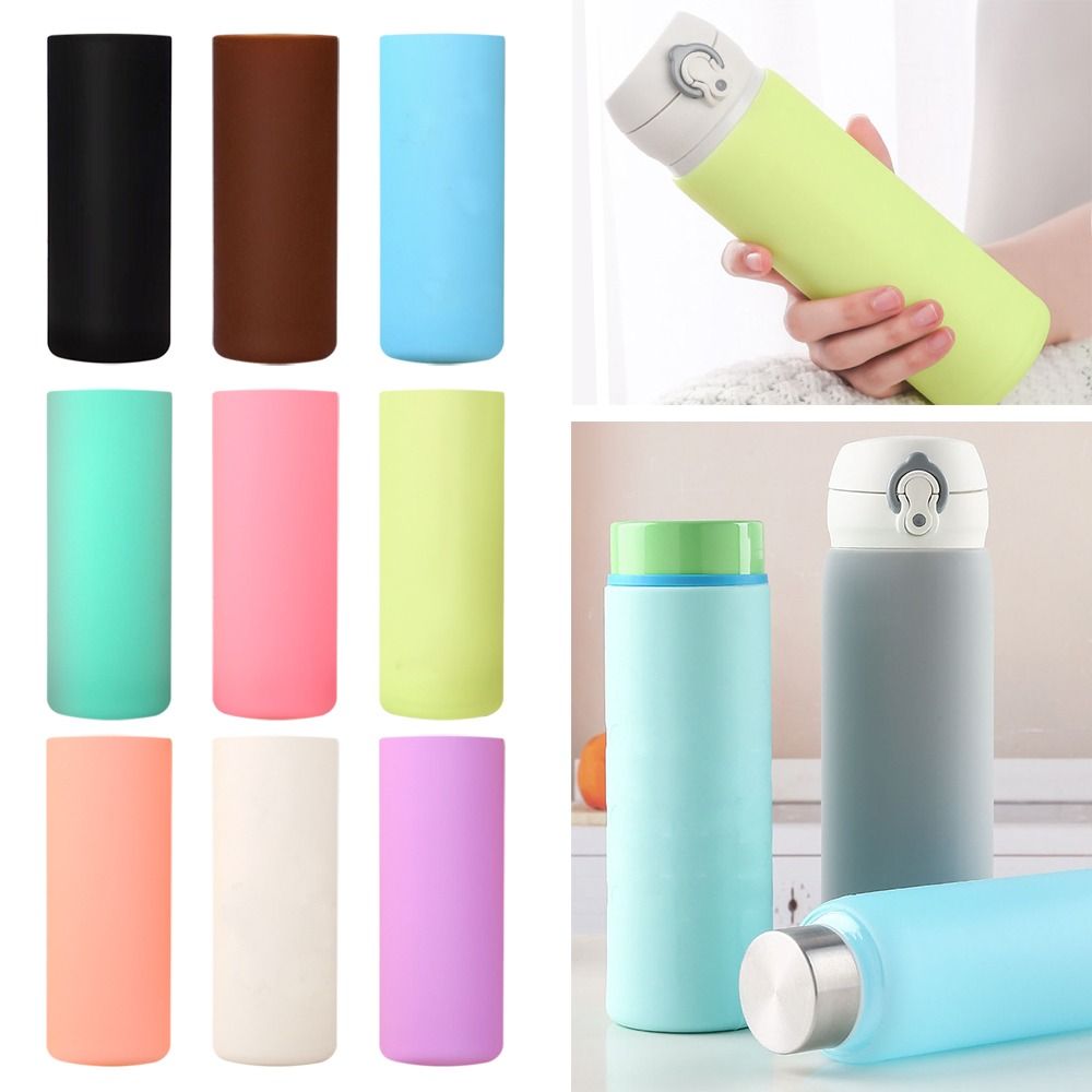 Hot Anti slip Silicone Water Bottle Cover Cup Protector - Temu