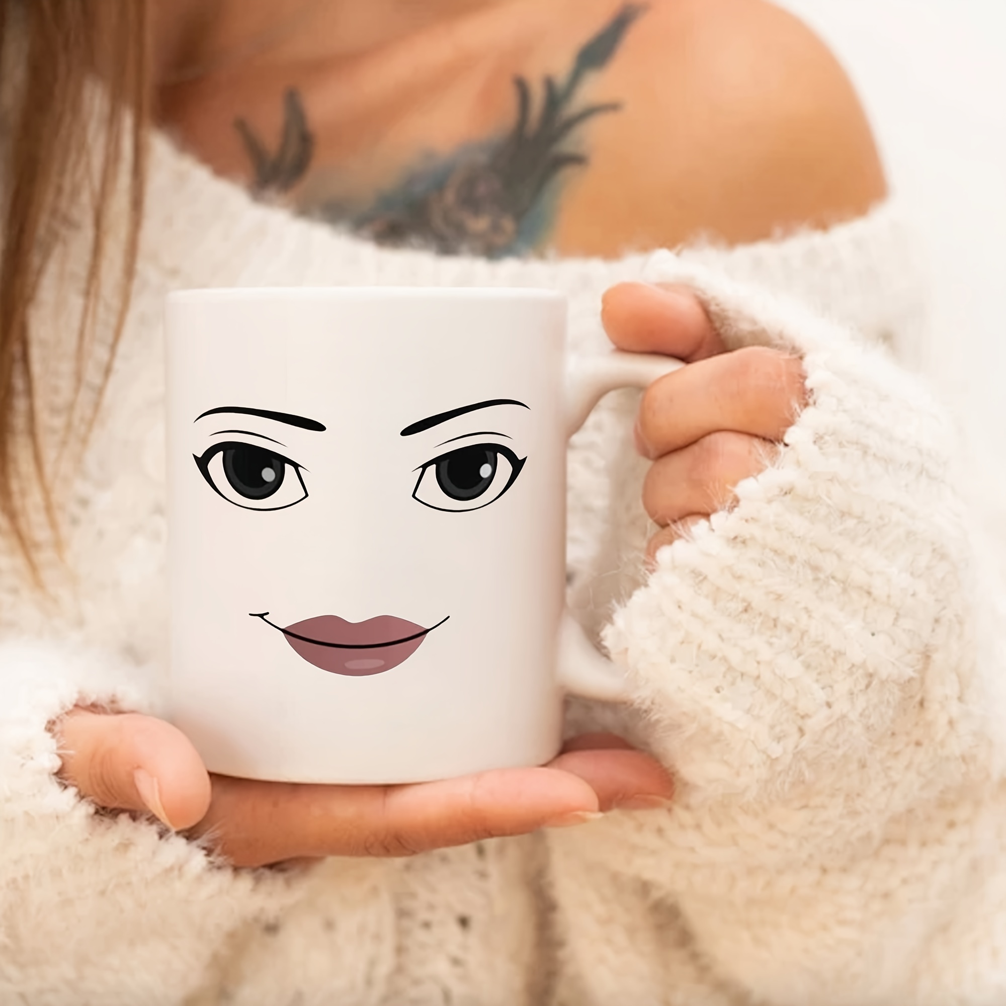 Roblox Woman Face Mug