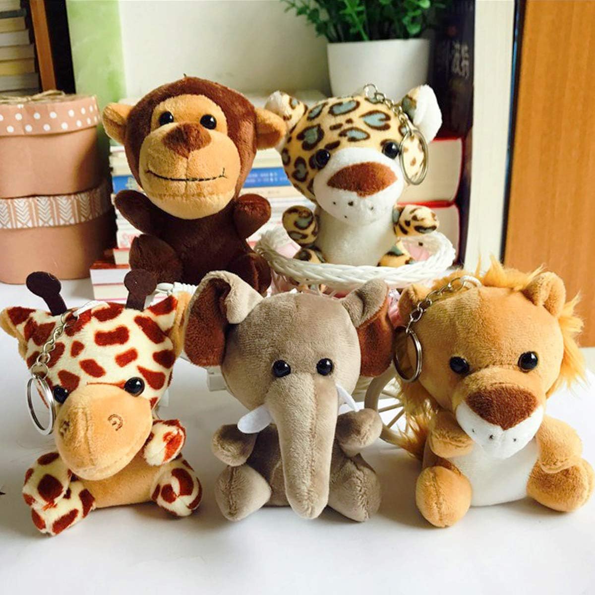 Jungle Animal Plush Toys Stuffed Animals Set Cute Small Zoo - Temu