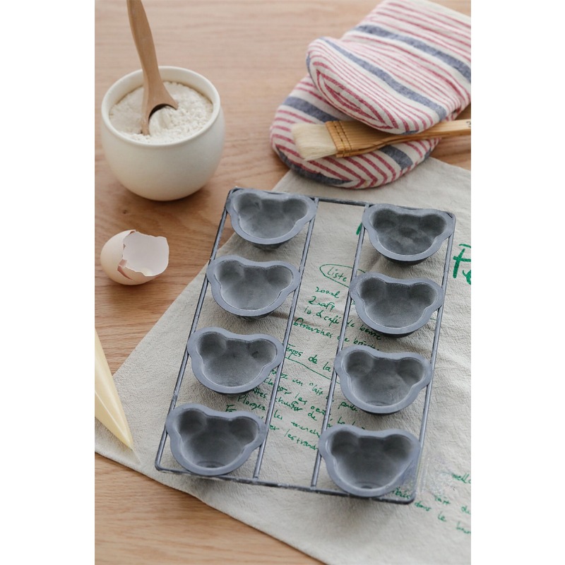 6 Cavity Bear Cake Mold Bakeware Madeleine Baking Pan - Temu