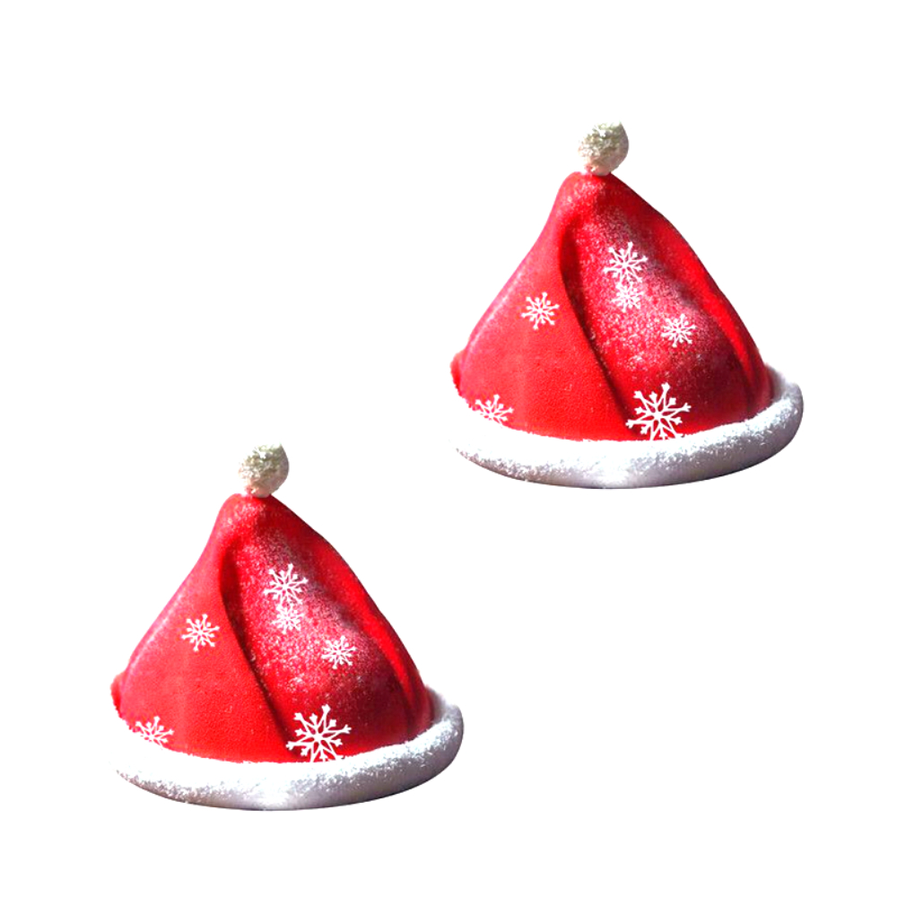 1pc Silicone Christmas Hat And Tree Cake Mold, Silicone Resists