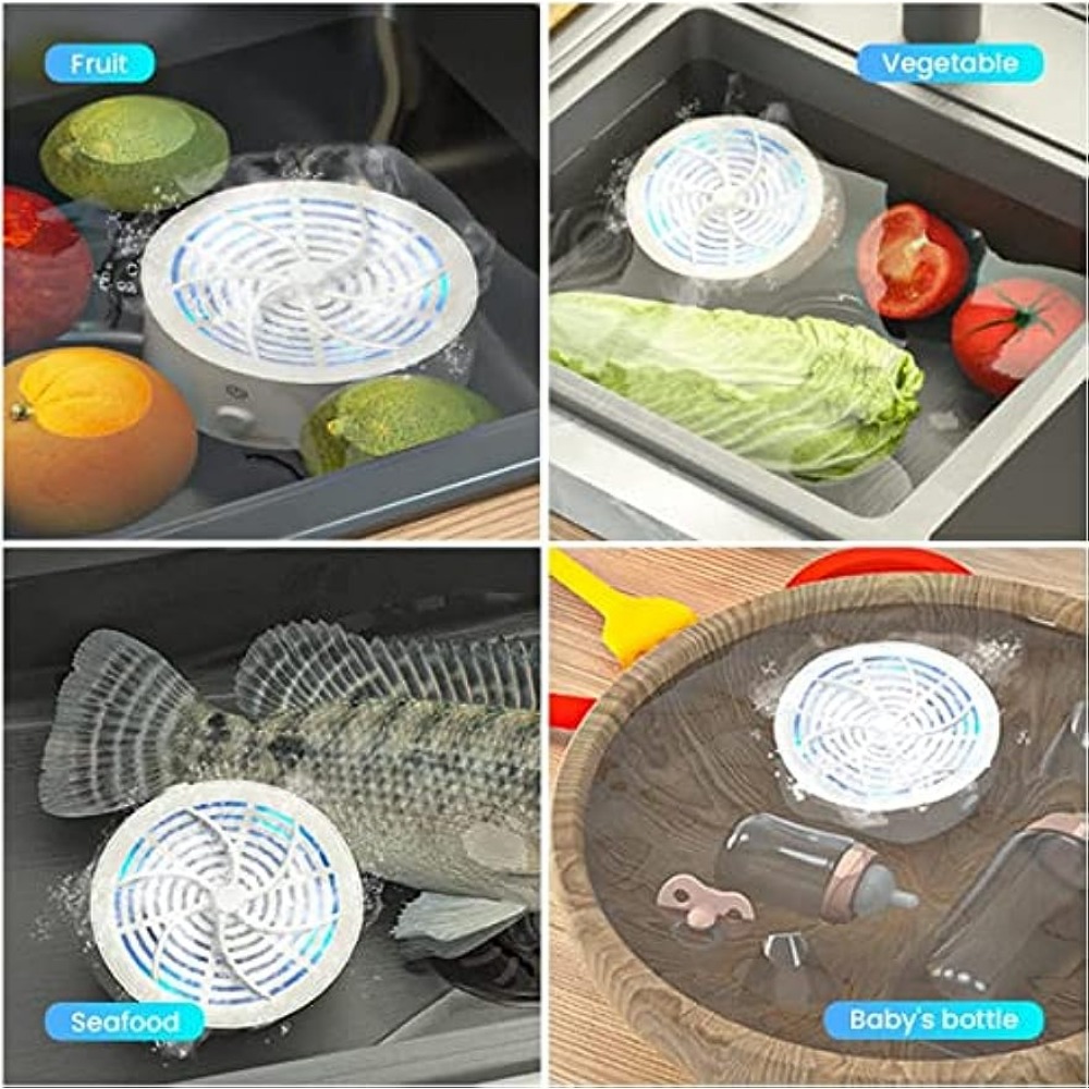 Portable Fruit Vegetable Washing Machine Ipx7 Waterproof Rechargeable Fruit Cleaner