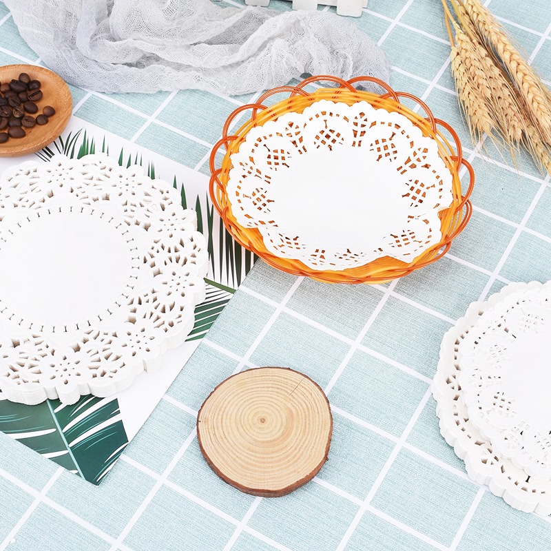 Lace Paper Doilies Doilies Placemats Grease Absorbent Paper - Temu