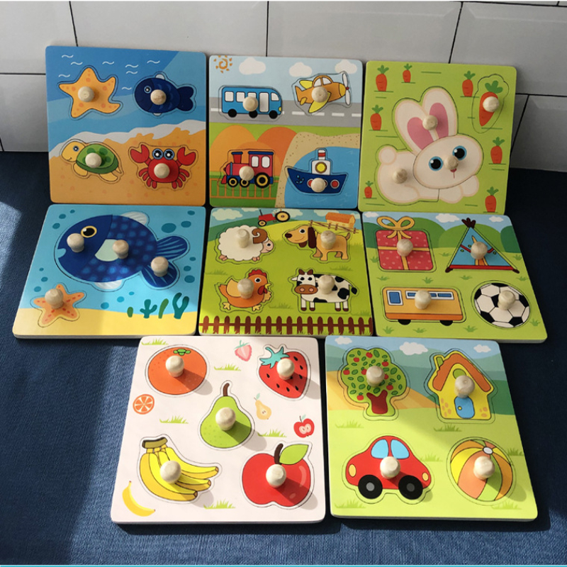 Montessori cartões quebra-cabeça crianças brinquedos desenvolvendo jogos do  bebê frutas cognitivas animais correspondência crianças aprendendo enigma  educacional - AliExpress