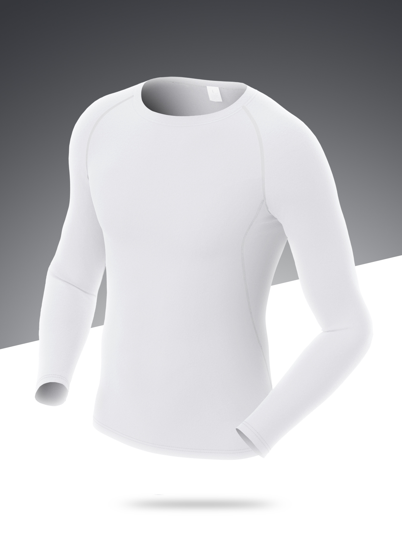 Kid's Sports Long Sleeve Top, Sweat Absorption Top, Solid Color
