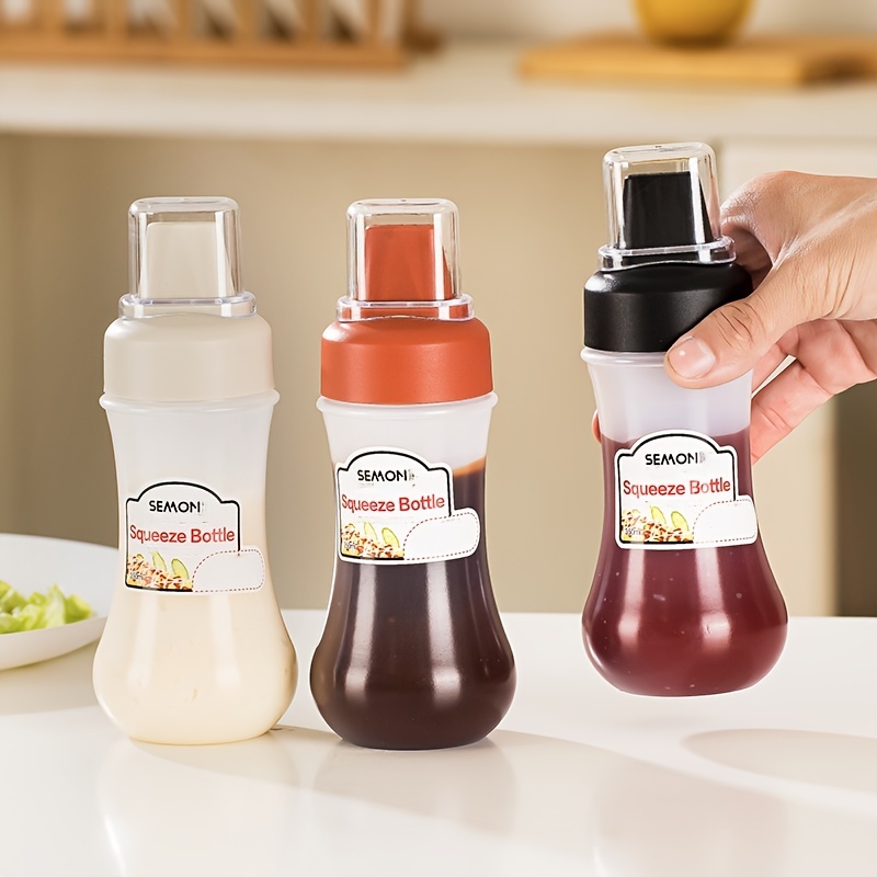 Squeeze Sauce Bottle Leak Proof Refillable Condiment - Temu