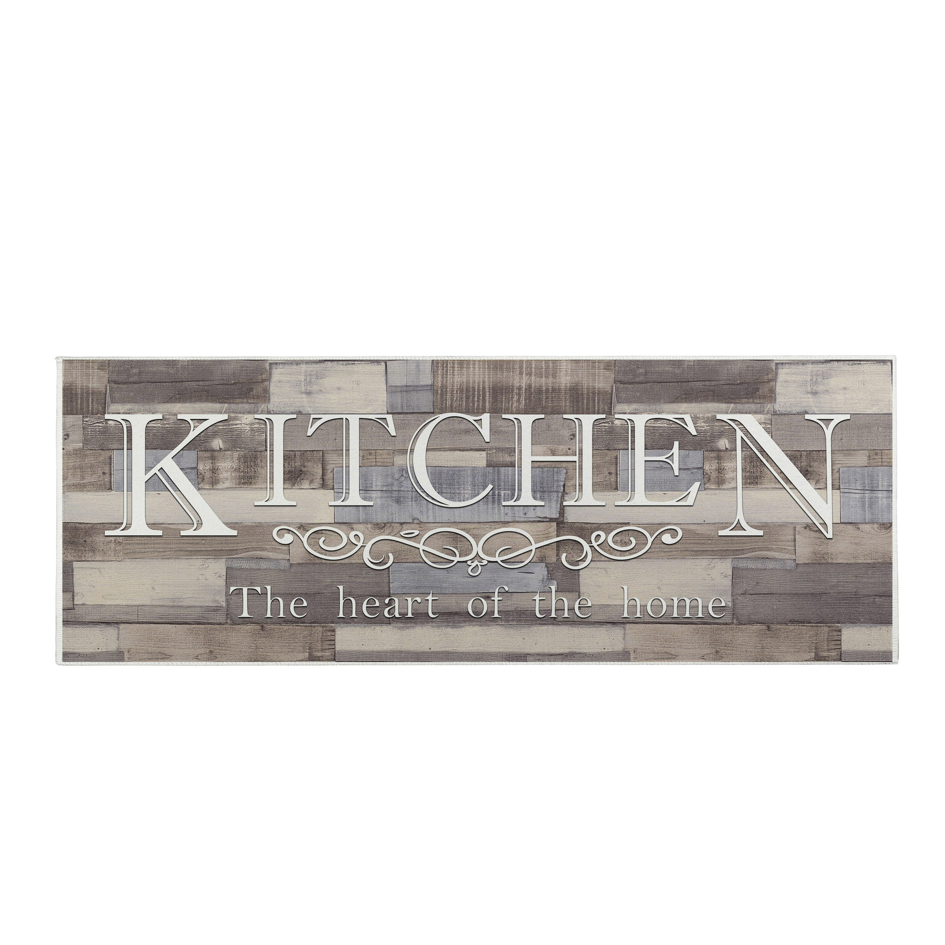 1pc Slogan Graphic Kitchen Rug, Retro Polyester Anti-slip Kitchen Mat For  Kitchen