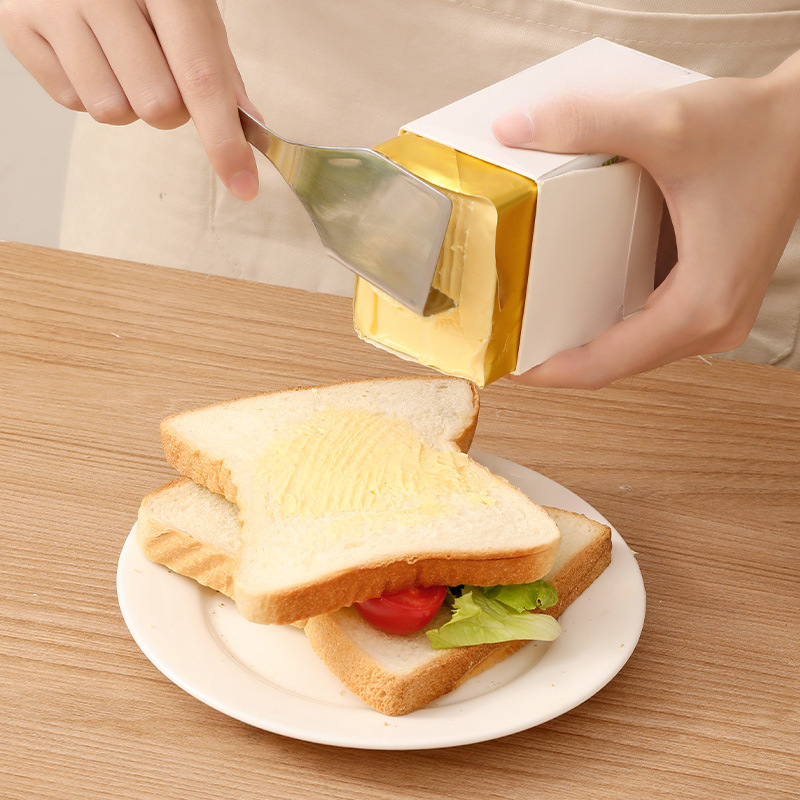 1pc Kitchen Butter Knife, Cube Slicer, Baking Cheese Cutter, Cheese  Spreader, Kitchen Gadget