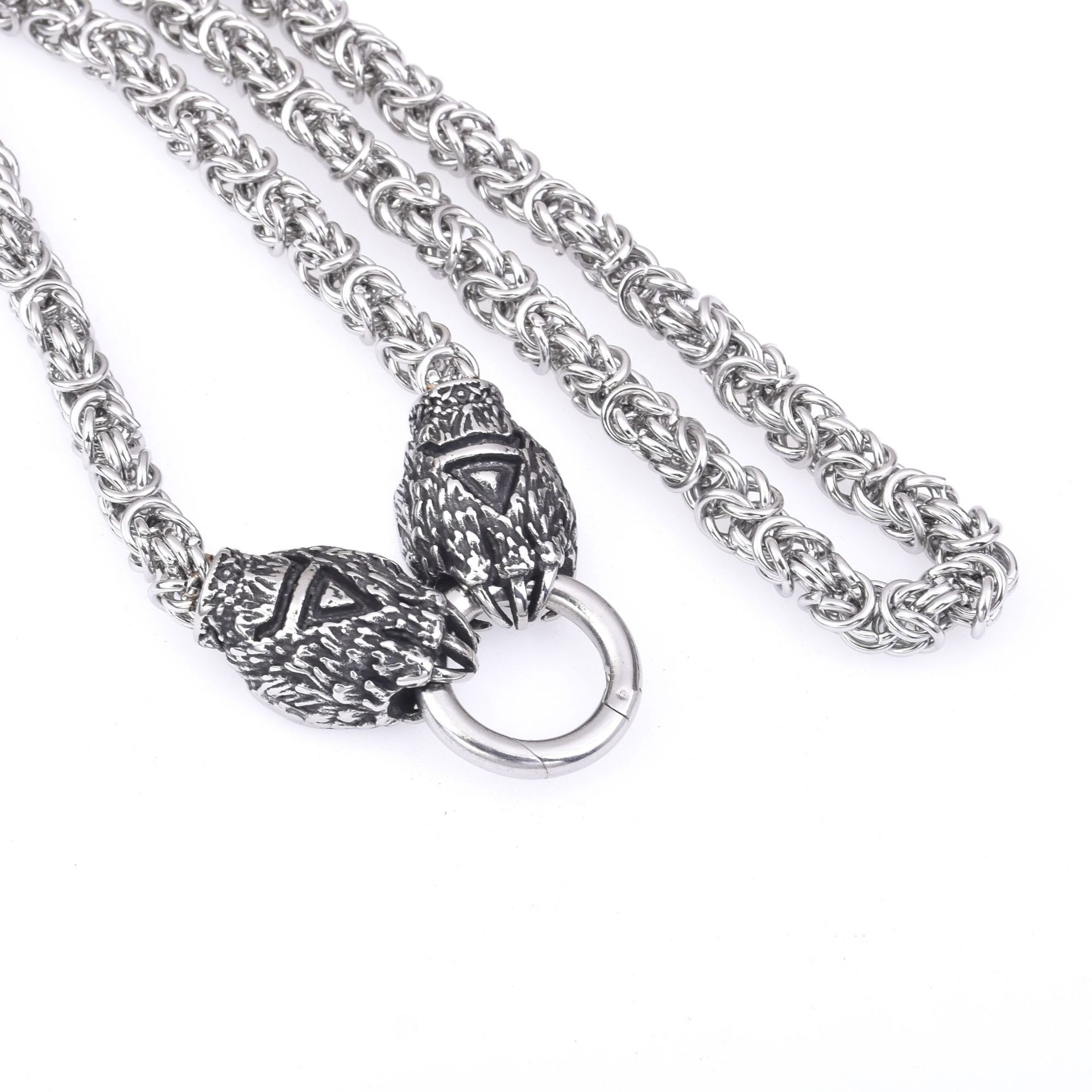 1pc Viking Wolf Claw Necklace Dragon Hammer Pendant Necklace, Dominant  Men's Trendy Versatile Hip Hop Punk Accessories , Jewelry Gift For Friends