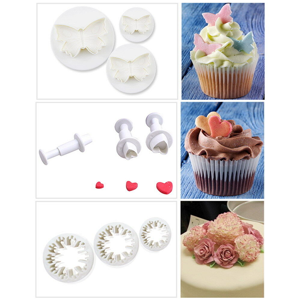 33pcs fondant cutter cake tools cookie mold cookie plunger cutters biscuit mould diy craft 3d bakeware sets new mold dessert maker bakingtool details 4