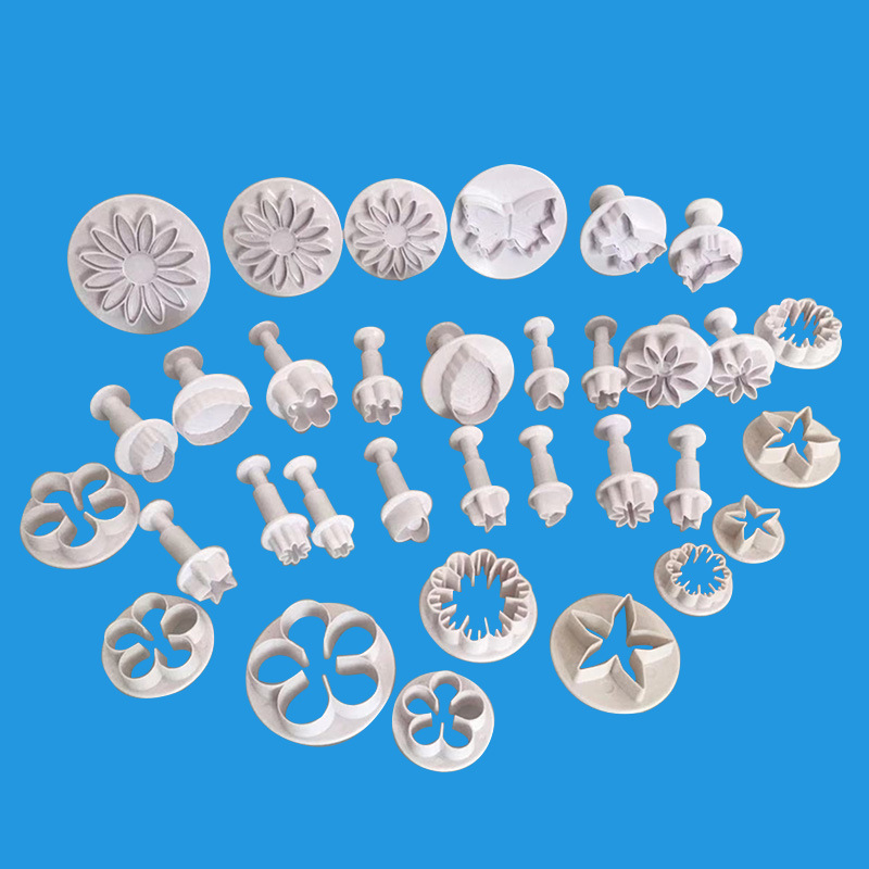 33pcs fondant cutter cake tools cookie mold cookie plunger cutters biscuit mould diy craft 3d bakeware sets new mold dessert maker bakingtool details 7