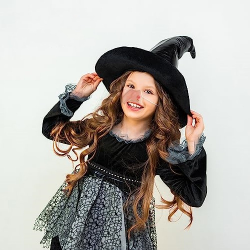 Nariz de bruja malvada para niña, accesorio de 2 piezas para disfraz de  Halloween, Carnaval, vacaciones