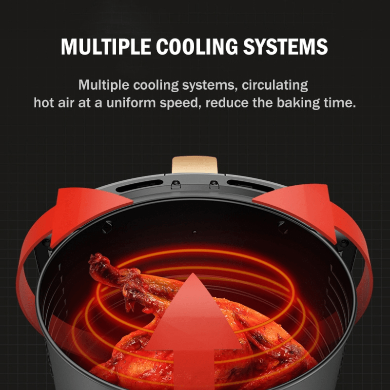 New Air Fryer Home Large Capacity Chips Machine Multi-Functional Deep Frying  Pan