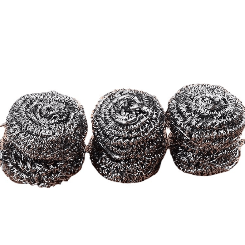 4 PCS Stainless Steel Sponges Scrubbers Cleaning Ball Utensil Scrubber  Density Metal Scrubber Scouring Pads Ball for Pot Pan Dish Wash Cleaning  for Removing Rust Dirty Cookware Cleaner (4 Packs) 