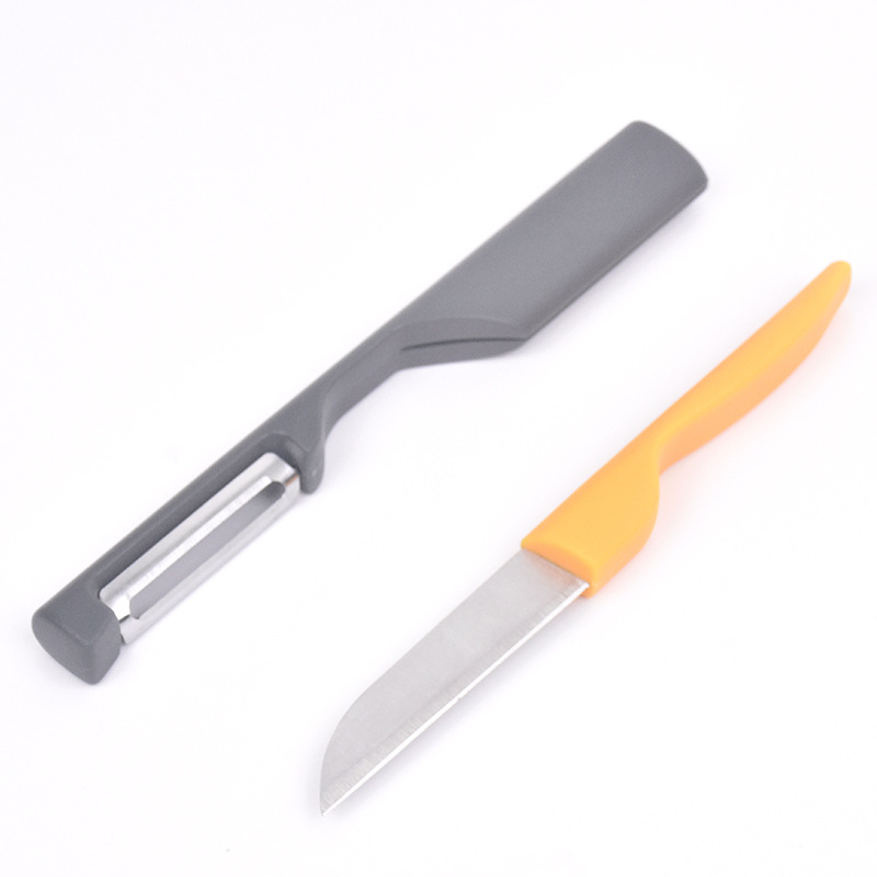 Stainless Steel Pocket Knife Set With Melon Planer Fruit Knife