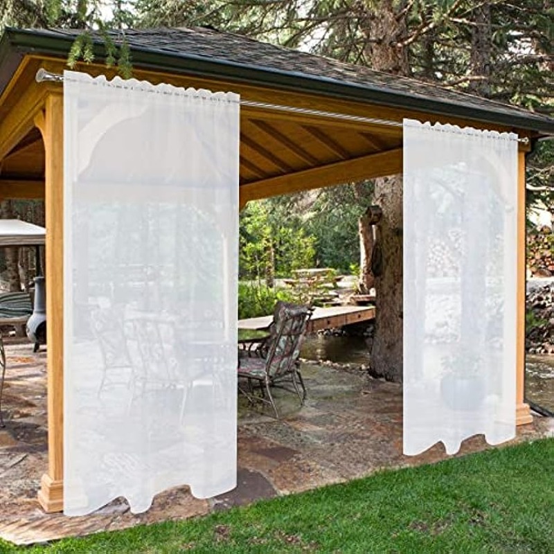 1 Panel Cortinas Transparentes Impermeables 54 X 84 Pulgadas - Temu Chile