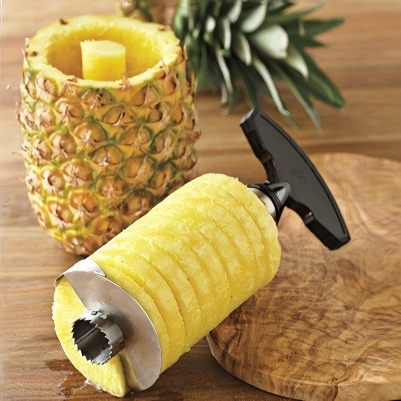 Evideur,Éplucheur d'ananas en acier inoxydable, coupe-fruits