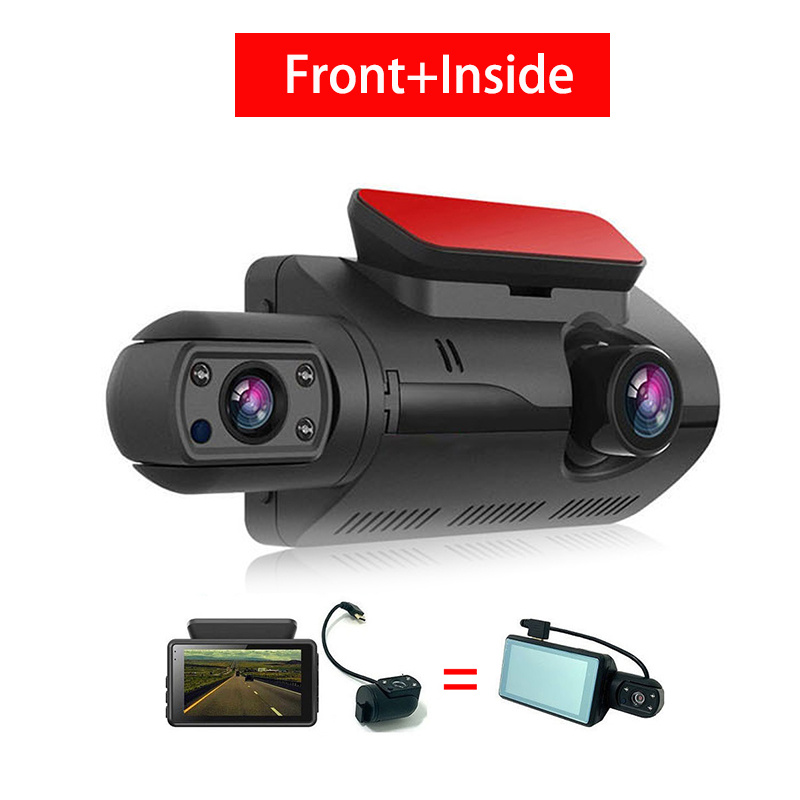 Dual Lens Dash Cam For Cars Black Box Hd 1080p Car Video - Temu