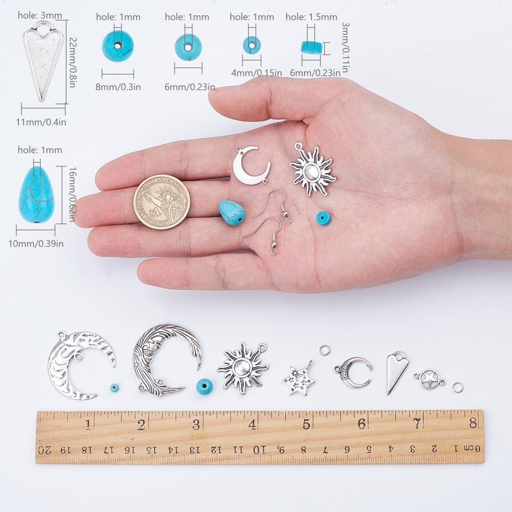 DIY Jewelry Making Finding Kit, Inlcluding Iron Earring Hooks