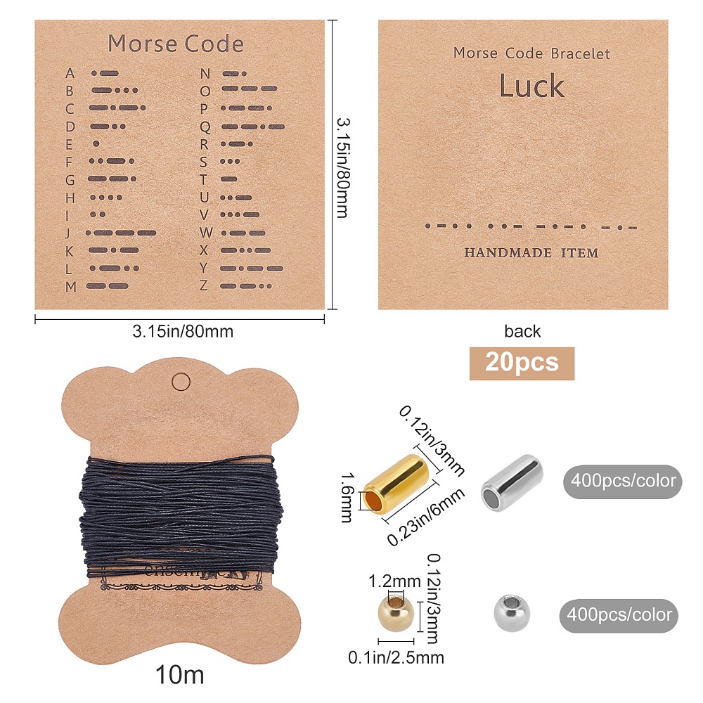 Diy Morse Codebeaded Bracelet Making Kits Including Ccb - Temu