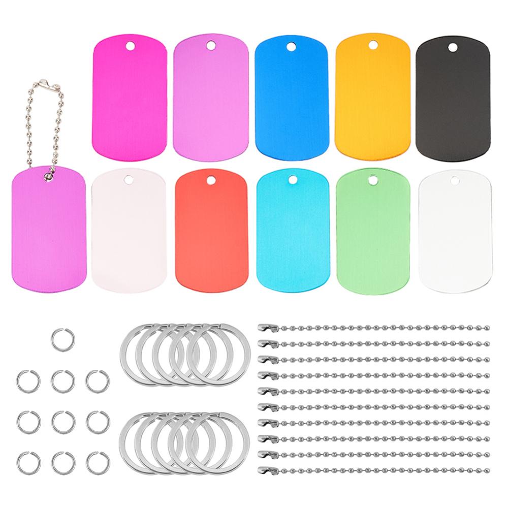 Shield Shape Colorful Aluminum Stamping Blanks, Pet Id Tags, With