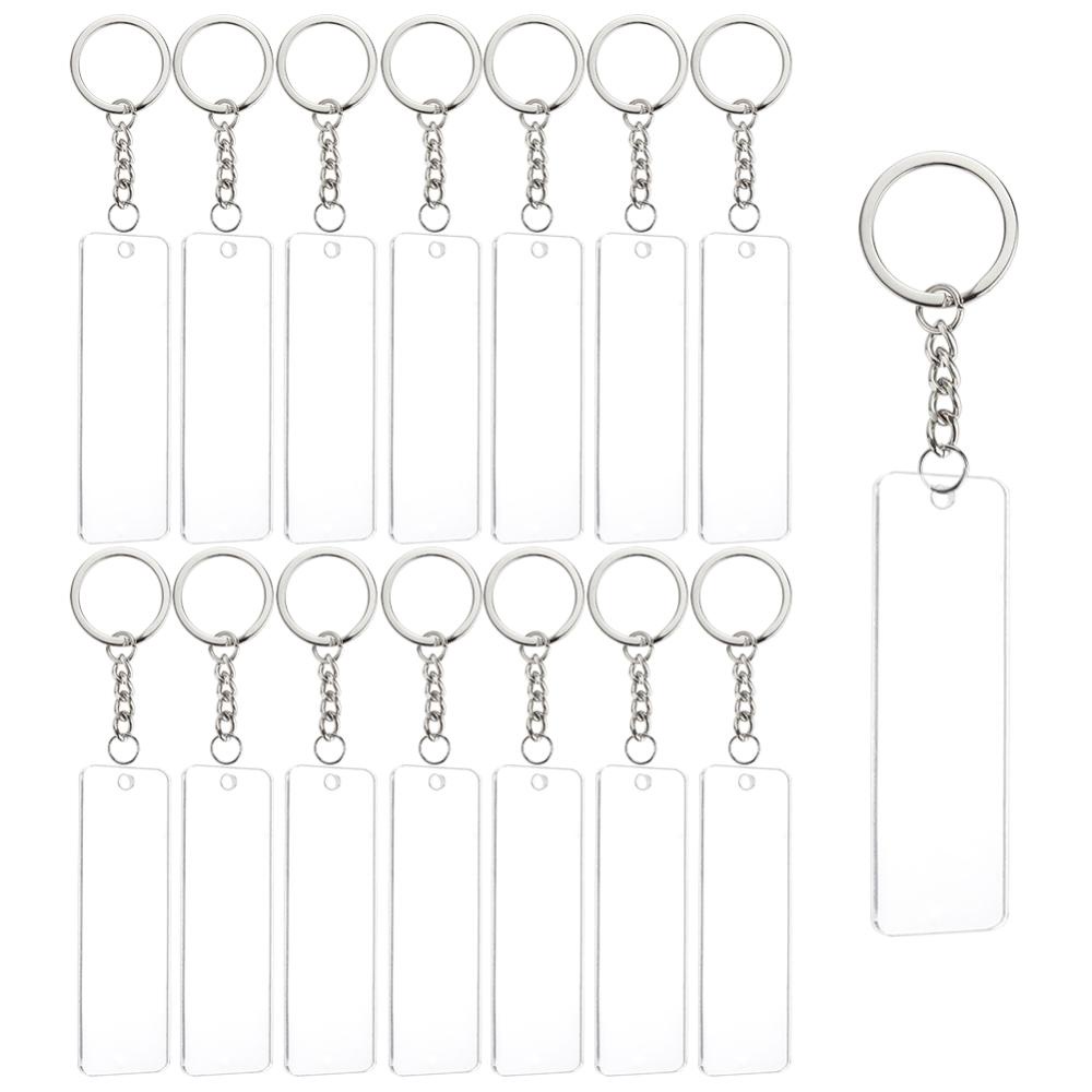 Acrylic Key Chain Blank Rectangles 2 X 3.5 Inches Keychain Blanks