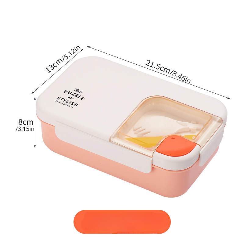 Multi-grid Lunch Box, Microwave Oven Heating Pp Bento Box, Oval Cute  Cartoon Portable Plastic Meal Box, Home Kitchen Supplies For Teenagers And  Workers At School, Classroom, Canteen, Back To School - Temu