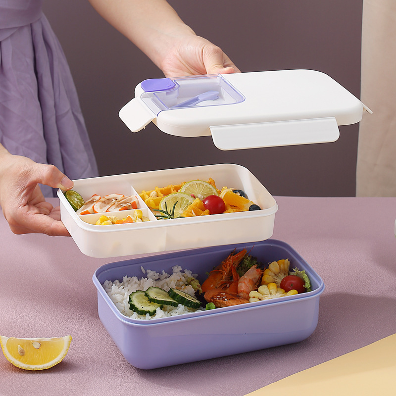 Office & School Supplies :: Tupperware Divided Square Lunch Box