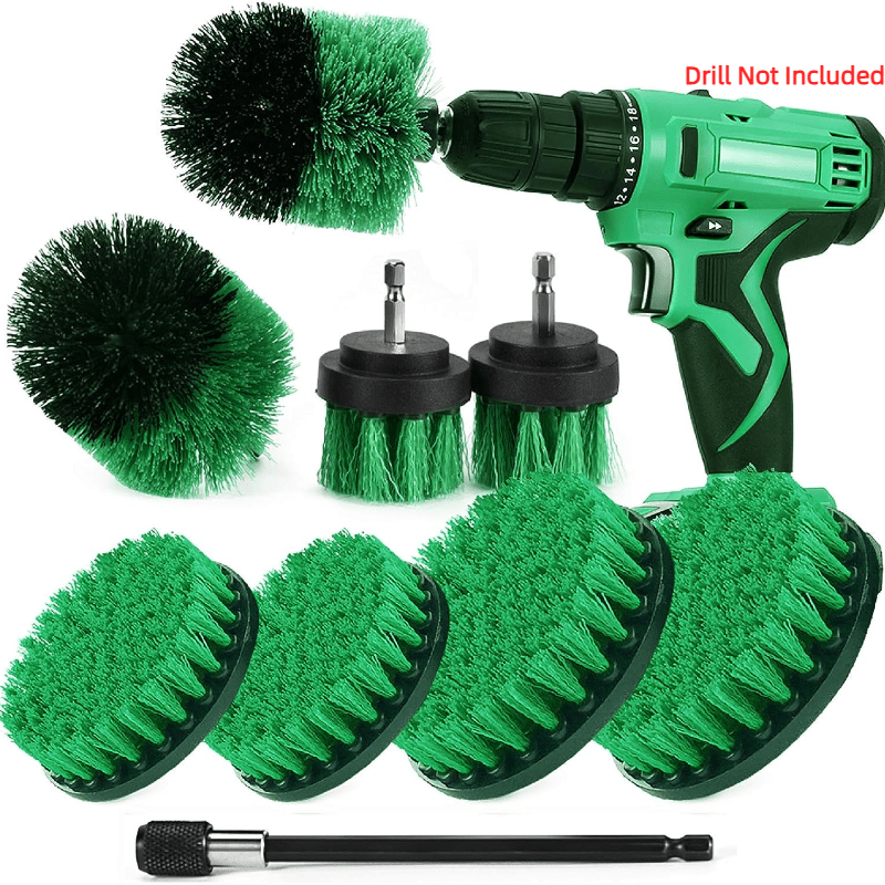 3Pcs Power Drill Brush Attachment - Grout Cleaner for Tile Floors Drill  Brush Set Bathroom Cleaner for Pool Tile Tub Shower Scrubber for Cleaning 