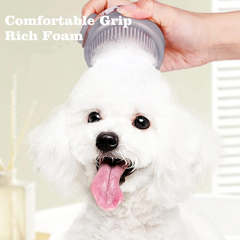 Silicone Pet Dog Cleaning Brush  Brush Dog Puppy Massage Shower