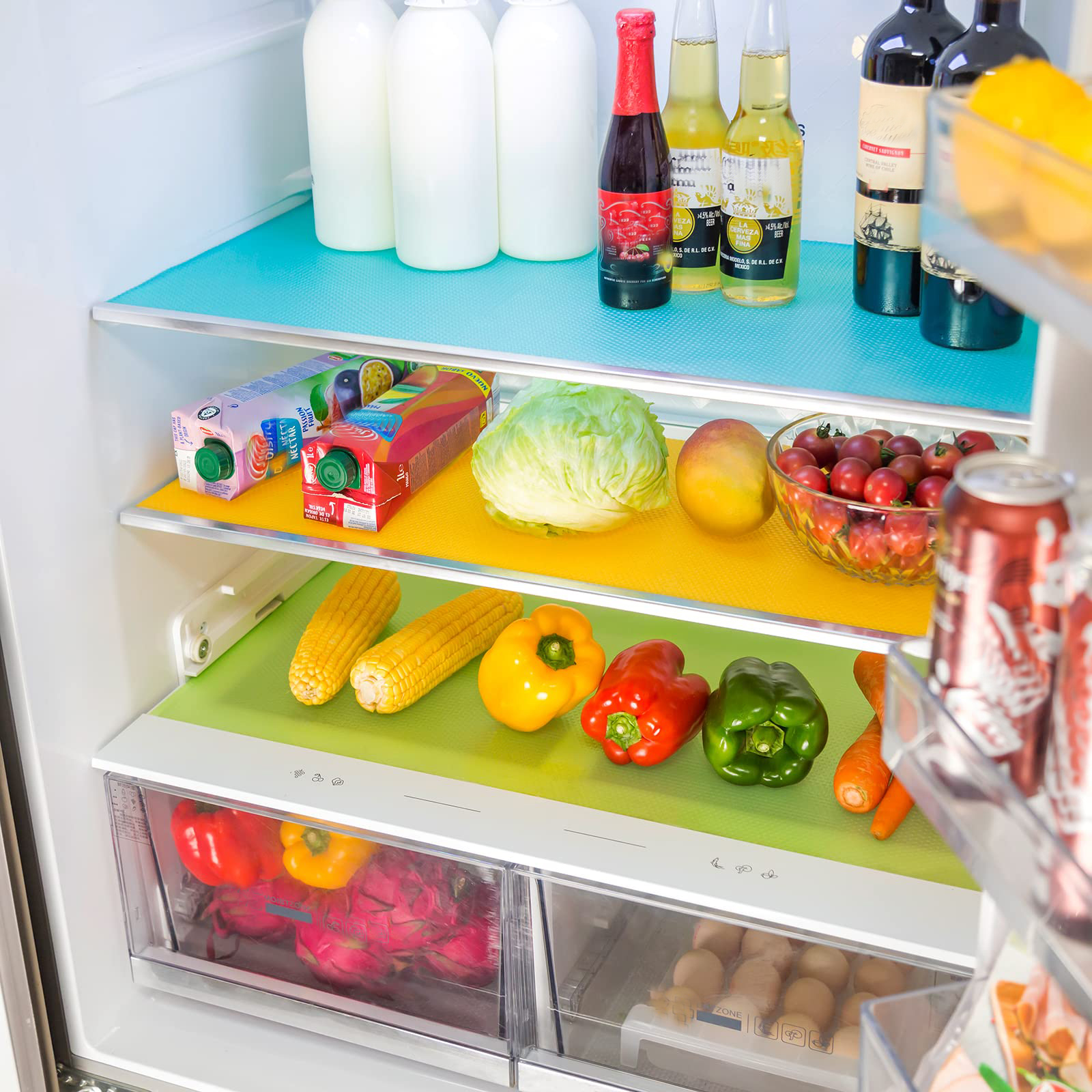 Refrigerator Mat Multifunction Fridge Mats Refrigerator Liners Drawer Table  Place Kitchen Accessories Refrigerator Tool