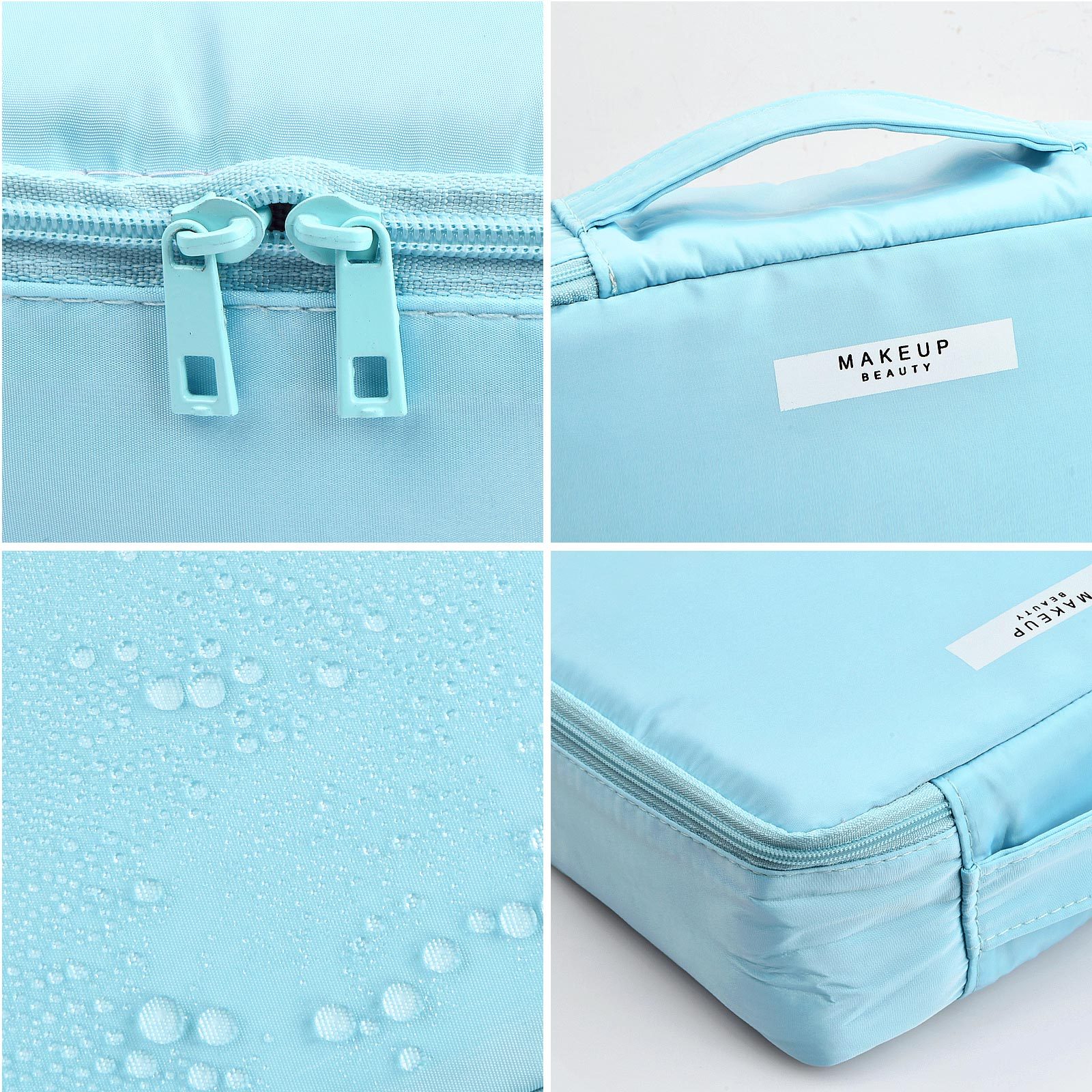 Travel Makeup Bag Cosmetic Bag Makeup Bag Toiletry bag for women and girls  (Green) : : Beauty