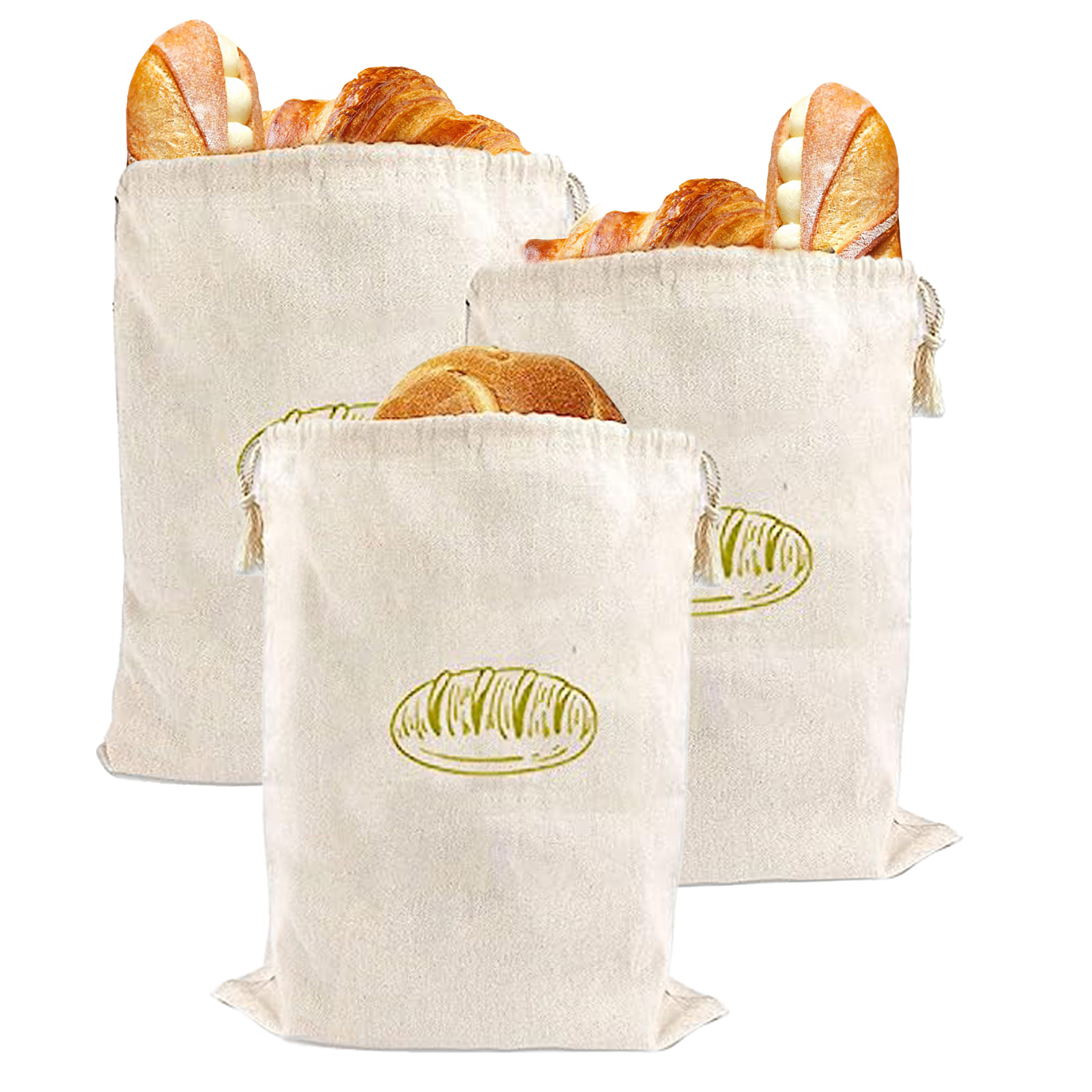 Reusable Artisan Bread Bags Aqua