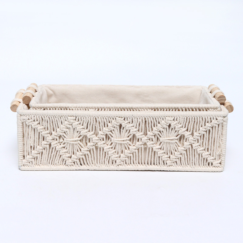 Boho Decor Storage Basket, Handmade Woven Decorative Countertop Toilet Shelf,  Cabinet Organizer Box For Bathroom Bedroom Living Room, Home Decor,  Bathroom Organizers & Storage - Temu