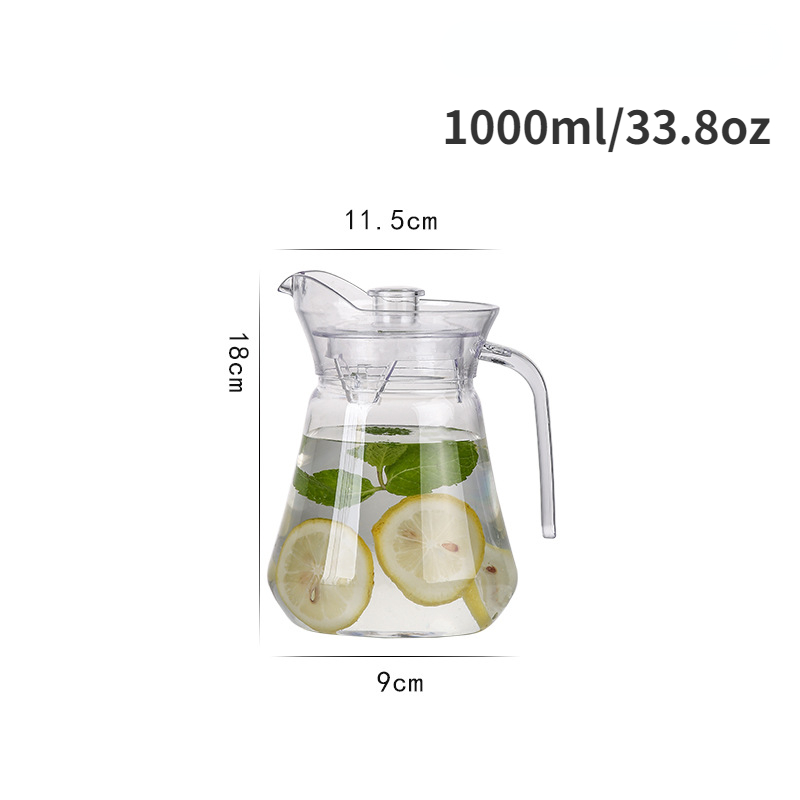 Clear Pitcher With Lid Heavy Duty Acrylic Water Pitcher - Temu