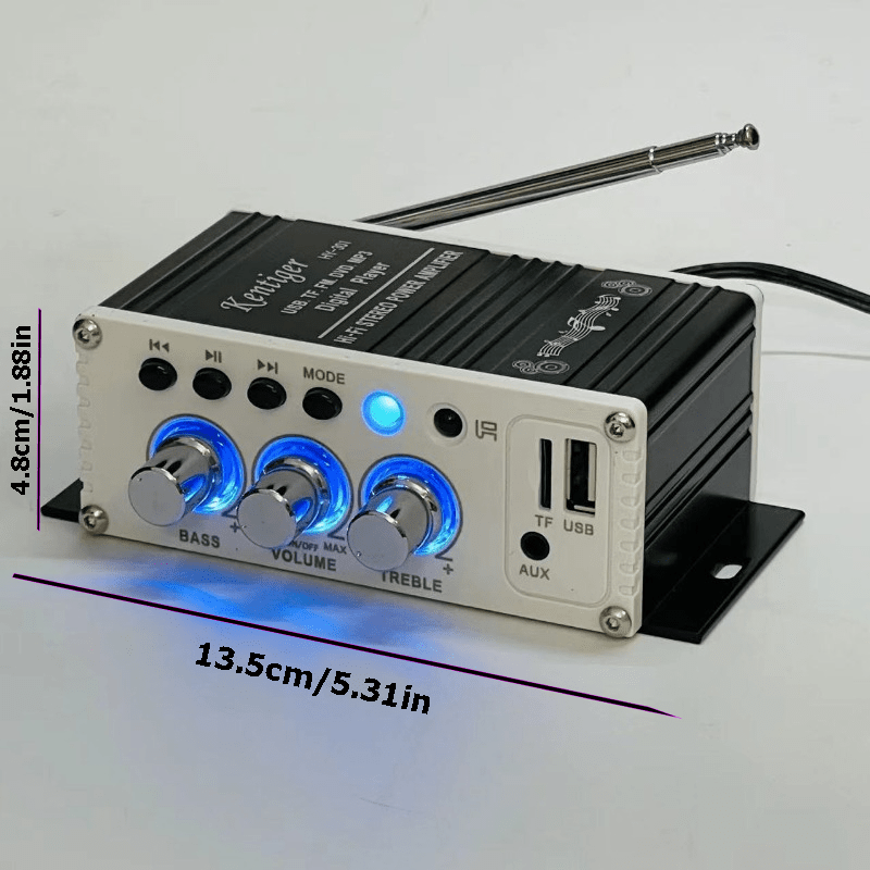 Mini Amplificador Coche Sonido Alta Fidelidad Estéreo 4 1 - Temu