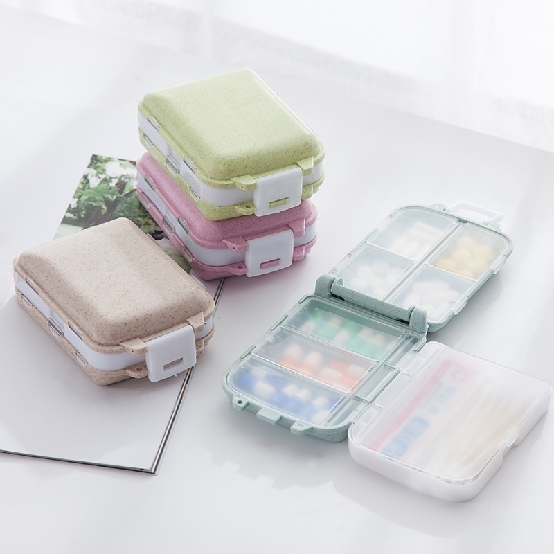 1PC Pill Storage Box, Divided Into Small Storage Boxes, Easy To Carry,  Travel Storage, Sealed Storage, Moisture-Proof And Dustproof,  Environmentally Friendly Materials, Not Easy To Scratch, Your Travel  Medicine Storage Is A