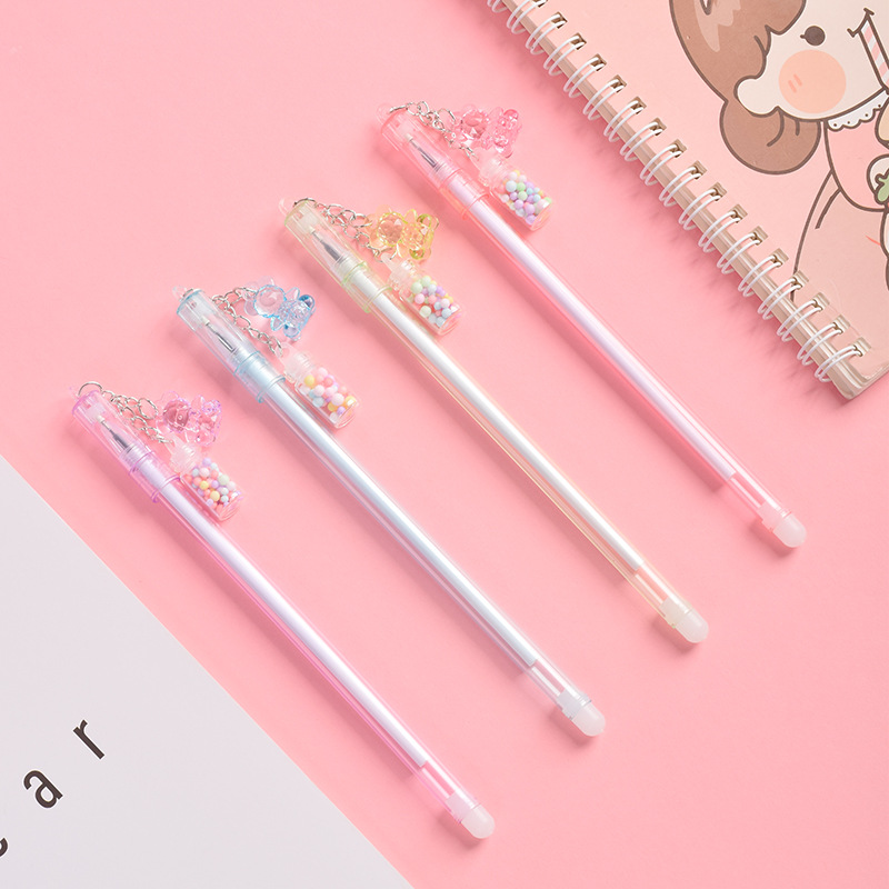 Japanese Sakura Cherry Blossom Sparkles Pendant Gel Pens 4 Pc Cute